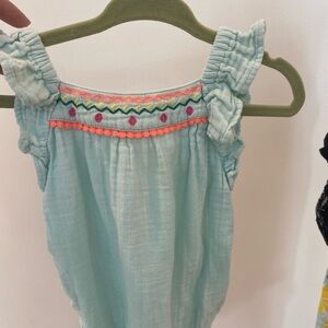 Embroidered muslin romper - BUNDLE ME!